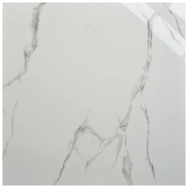 White Polished Ceramic Floor Tile