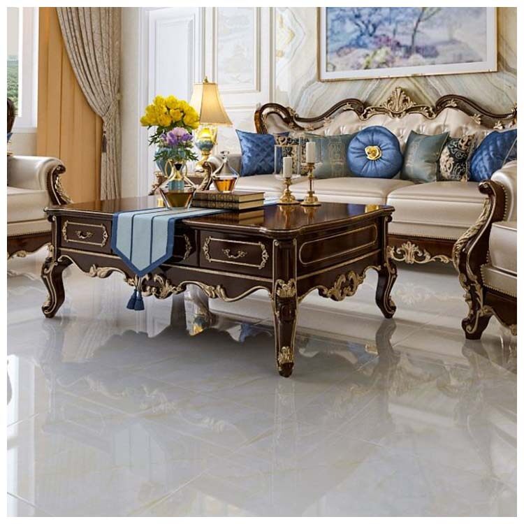 White Polished Porcelain Floor Tile