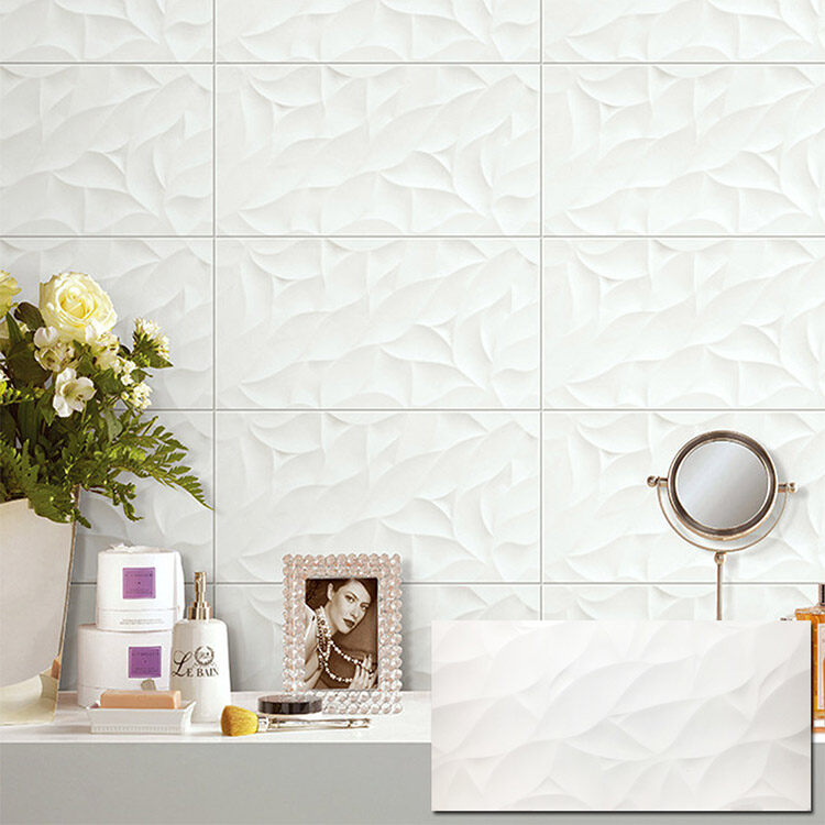 White Polished Ceramic Tile