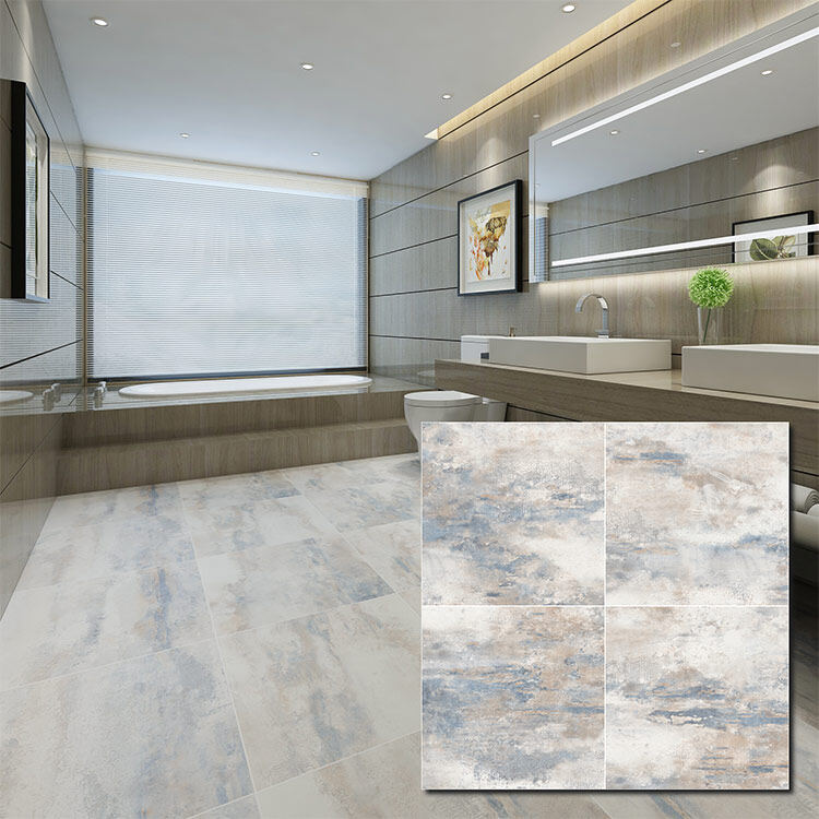 Grey Glazed Porcelain Floor Tile