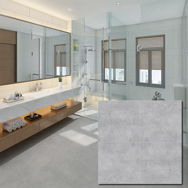 Grey Glazed Porcelain Floor Tile