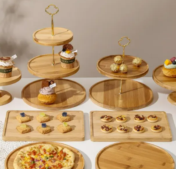 Dessert display rack decoration tea break table snack tray cake stand afternoon tea heart stand