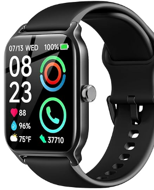 Waterproof Fitness Watch for Android iOS iPhones with Heart Rate Step Monitoring - 1.72