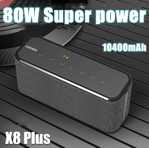 XDOBO X8 PLUS Caixa De Som 80W Bluetooth Speaker Home Theater Subwoofer Computer TWS Portable Boombox 3D Stereo Surround