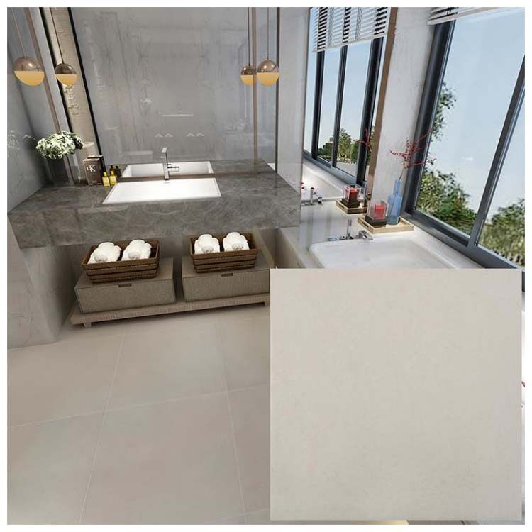 Beige Polished Ceramic Floor Tile