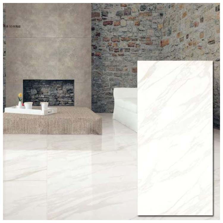 White Polished Ceramic Wall Tile