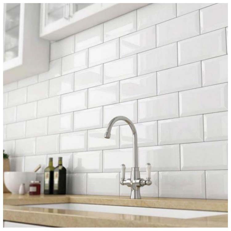 White Glazed Ceramic Tile