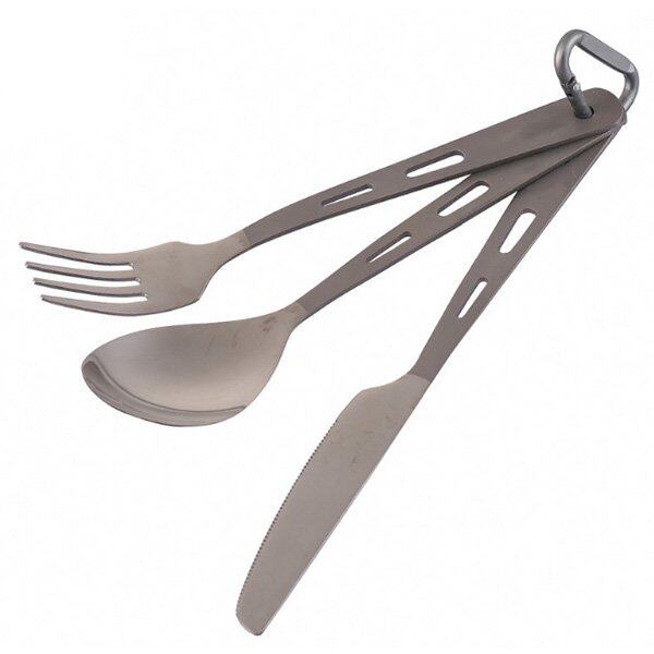 Knight Titanium Plated 3 Piece Cutlery Set