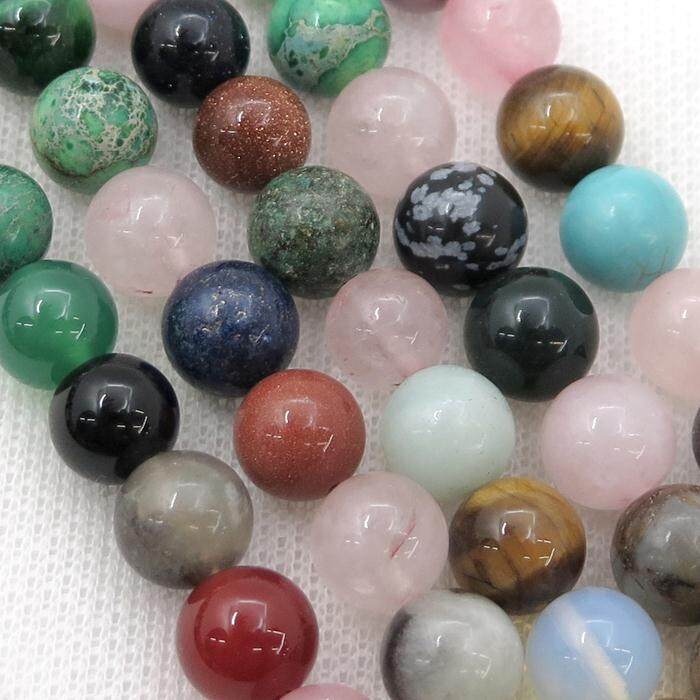 1000 Round Natural Mix Gemstones Beads at Rs 35000/kg in Gurugram
