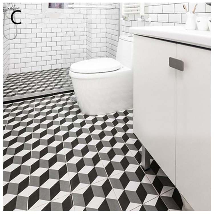 Black Glazed Ceramic Floor Tile