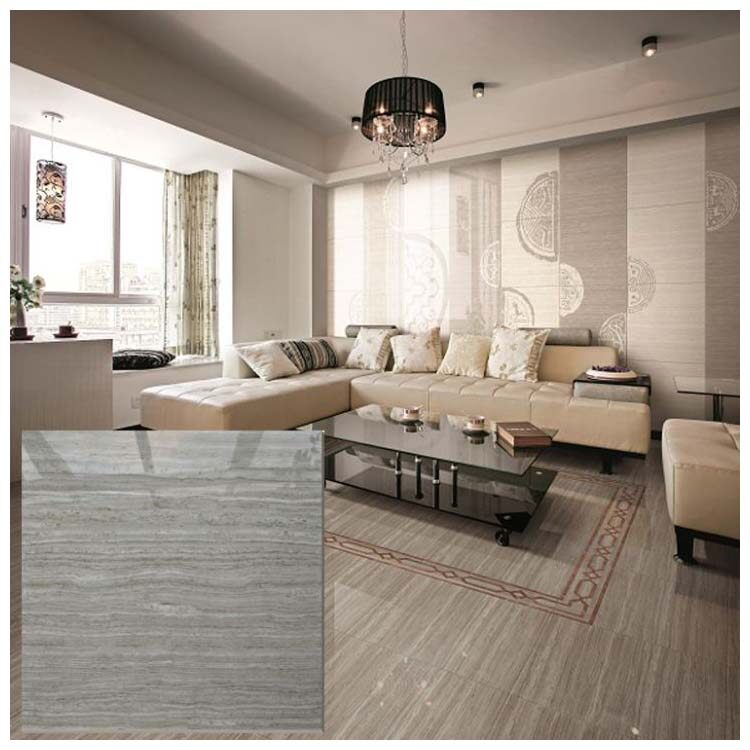 Beige Polished Ceramic Floor Tile