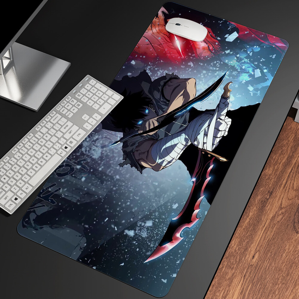 XXL Anime Upgrade Alone Beautiful Pattern Large Gaming Desk Pad Lovely Mouse Pad HD Print Computer Gamer Locking Edge Mouse Mats