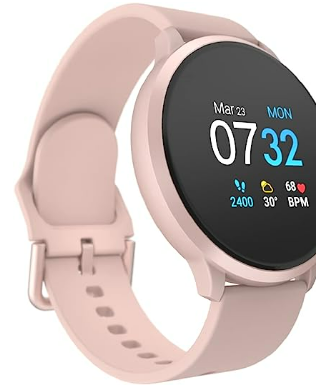 Women with Heart Rate, Blood Pressure, Sleep Monitor, IP68 Waterproof Fitness Tracker Compatible with Android iOS iPhone