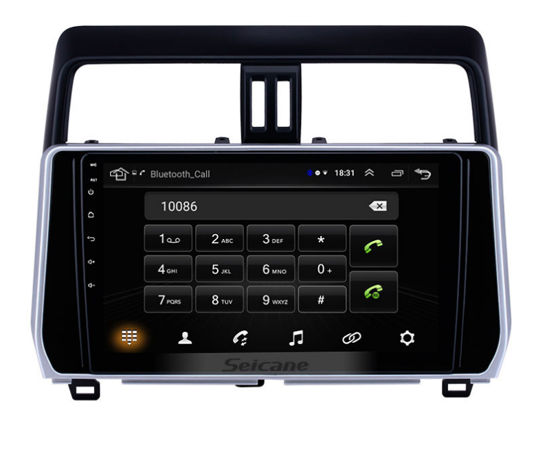 Android large screen navigation 10 inch 18 Prado car GPS navigation DVD reversing