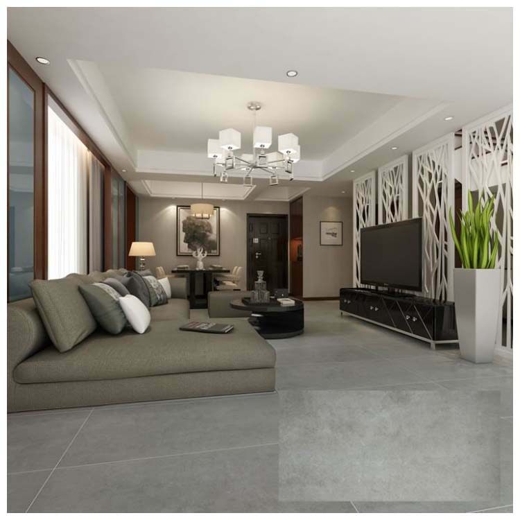 Grey Glazed Porcelain Floor Tile