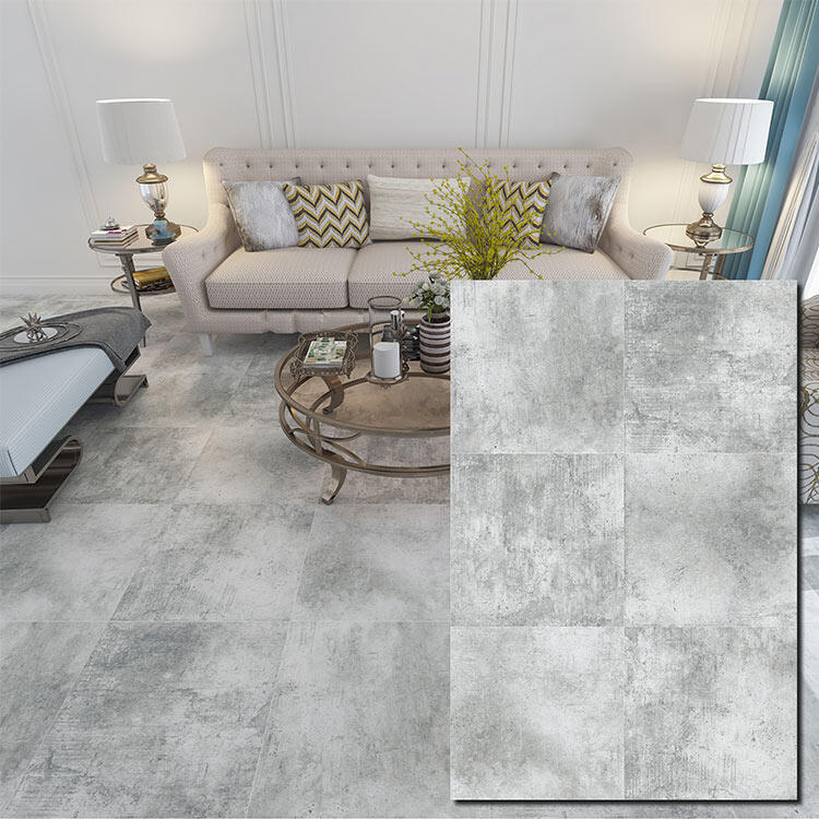 Grey Glazed Ceramic Floor Tile