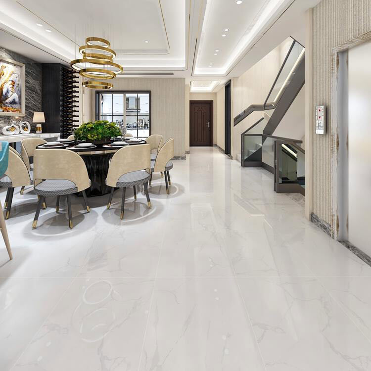 Beige Polished Ceramic Floor Tile